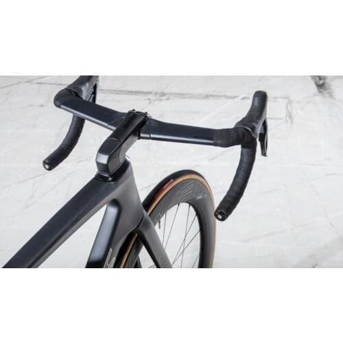 Made taiwan t1100 ud glossy 49-58cm carbon road frameset best quality shaft 142*12 100*12mm with handlebar warranty 2 years