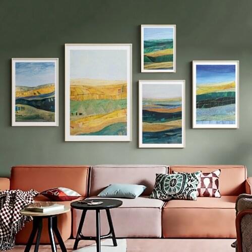 Canvas Painting Landscape Wall Art Oil Painting Poster Print Wall Picture for Living Room Bedroom Decor Scandinavian Posters