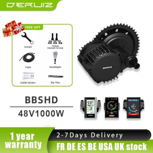 Bafang motor BBSHD BBS03 48V 52V 1000W mid drive motor 8fun electric bike ebike e-bike conversion kit engine for bicycle