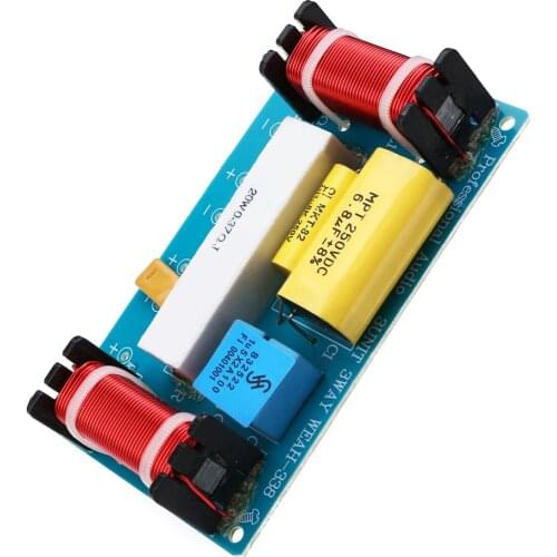 New Arrival 1pc 120W Speaker 3 Way Audio Frequency Divider Loudspeaker Crossover Filters WEAH-338 Model 45 Hz-20K Hz