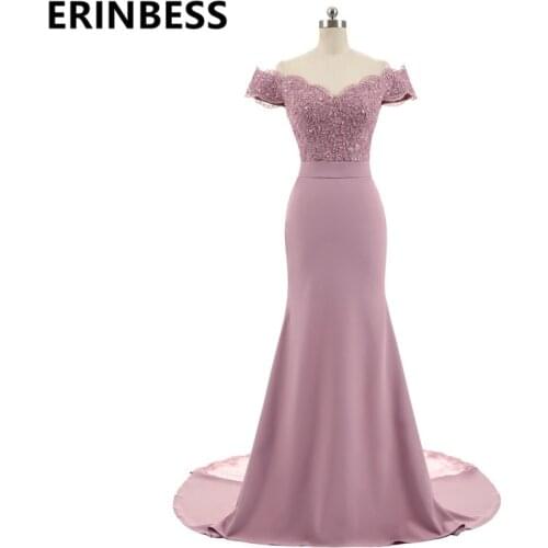 New Arrival Pink V Neck Cap Sleeve Vintage Lace Appliques Beaded Mermaid Bridesmaid Dresses Party Gowns Vestido De Festa