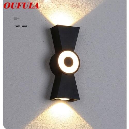 OUFULA Modern Wall Light Sconces Aluminum LED Wall Lamp Creative Decorative For Bedside Living Room Porch Corridor
