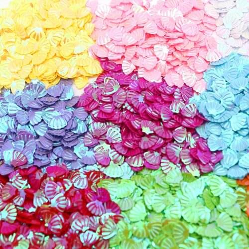 10g 7mm Shell Bulk Sequins Glittering Nail Polish Patch Nail Art for Sewing Wedding Crafts Decoration DIY Accessories Confetti