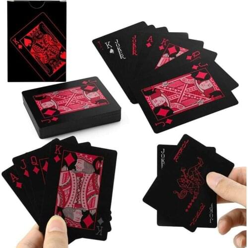 Baccarat Texas Hold'em Plastic Playing Cards Waterproof Smooth Poker Card Board Bridge Games 63*88mm Creative Gifts