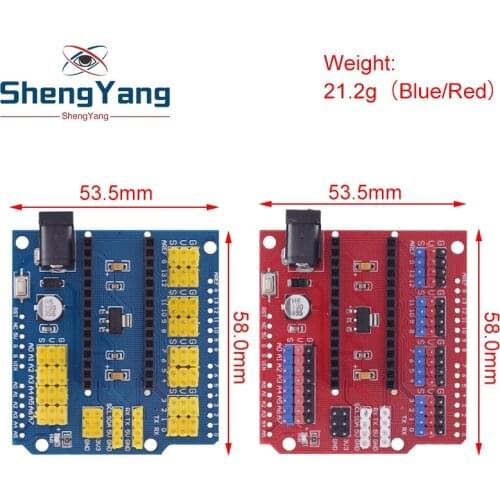 NANO I/O IO Expansion Sensor Shield Module For Arduino UNO R3 Nano V3.0 3.0 Controller Compatible Board I2C PWM Interface 3.3V