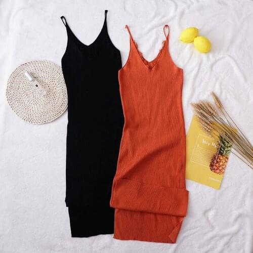 Korobov 2021 New Arrival Women Dress Preppy Style Lace Patchwork Knitted Slim Dresses Female Sweet Chic Vestidos Femme Summer