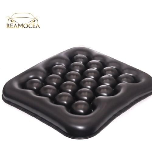 Reamocea 46X41X5cm TPU Motorcycle Air Seat Cushion Pressure Relief Ride Cushion Inflatable Seat Pad for Cruiser Touring Saddles