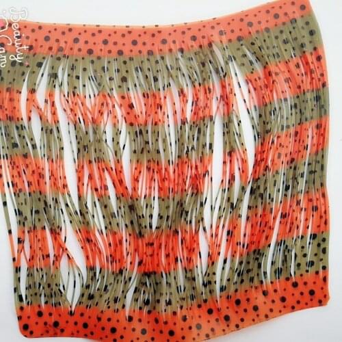 In stock 200strands/pcs Silicone Skirts Fishing Accessories, DIY spinnerbatis buzzbaits rubber jig lures, Salty Squid Rubber- 83