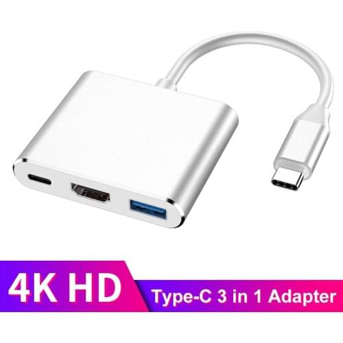 USB C Type C HDMI-compatible Mac 3.1 Converter Adapter USB Hub Type C to USB 3.0/Type-C Aluminum For Apple Macbook Adapter