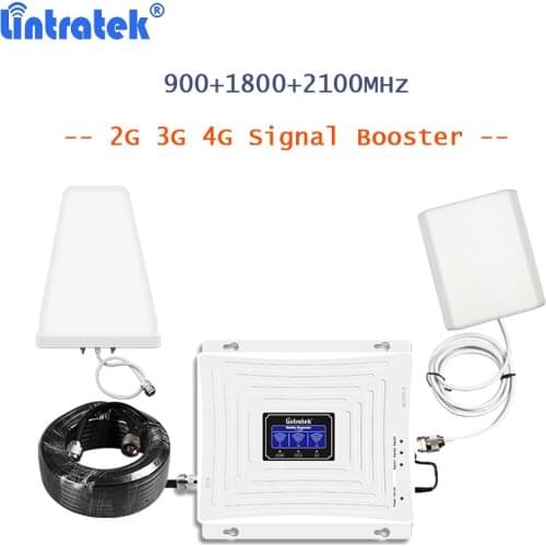 LCellular Booster 2g 3g 4g GSM LTE Repeater 900 1800 2100 for Cellphone UMTS/DCS Mobile Signal Amplificador Network Full kit S29