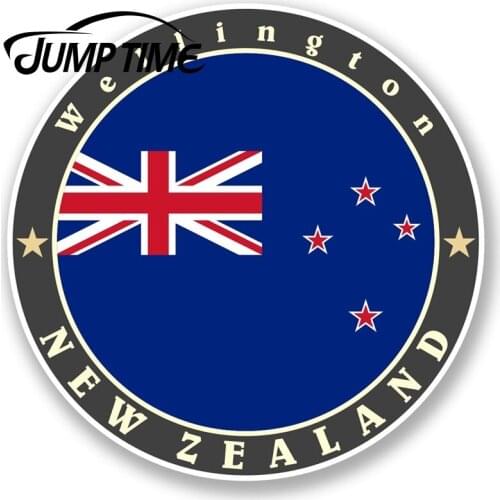 Jump Time New Zealand Vinyl Sticker IPad Laptop Flag Luggage Travel TagWaterproof Car Decal Trunk Car Accessories