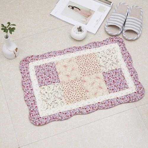 Fashion All Season Non-slip Bathroom Door Mat Carpet For Bedroom Kitchen Cotton Water Absorption Foot Pad Floor Mats Home Decor