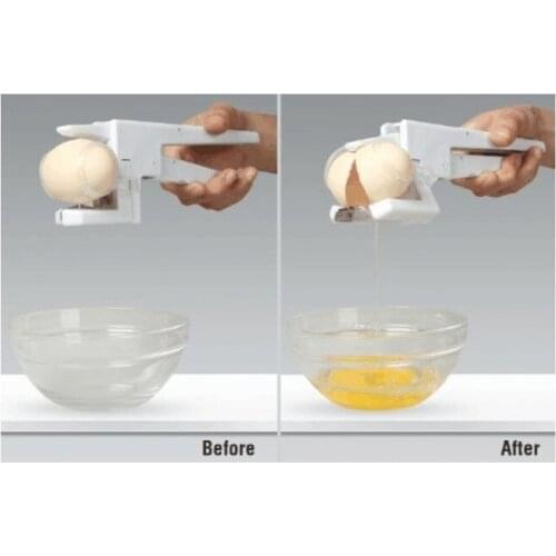 Egg Cracker Handheld York & White Separator As Seen On TV Kitchen Gadget Tools Egg Cracker Handheld York