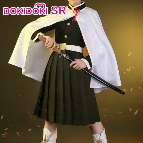 DokiDoki-SR Anime Demon Slayer: Kimetsu no Yaiba Cosplay Tsuyuri Kanawo Costume Kimetsu no Yaiba Costume Women Kanawo Cosplay