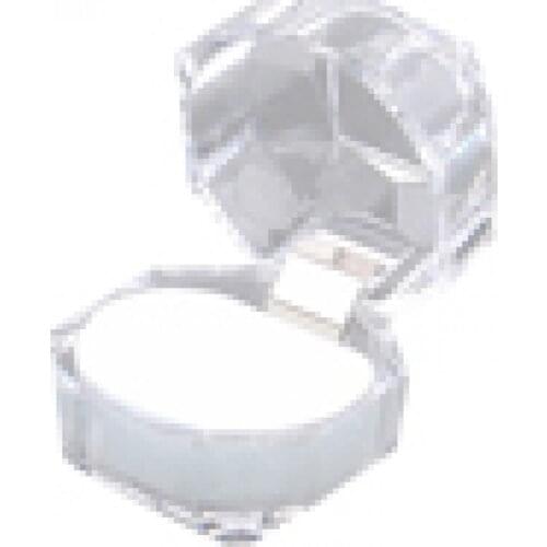 1Pc Transparent Acrylic Ring Display Box Storage Organizer Gift Jewelry Case