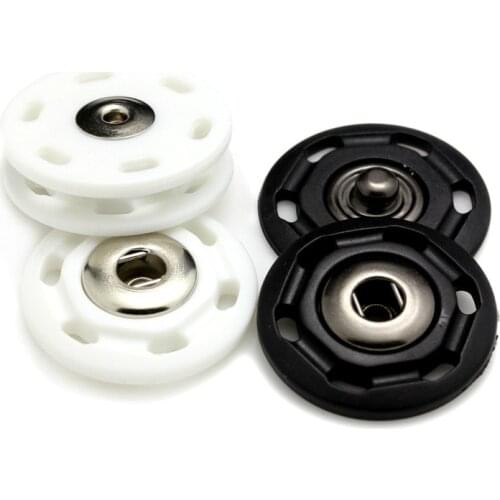 10 Pcs/lot Plastic Snap Buttons 18/20/25/30 Mm Classic Round Buttons for Cardigan Overcoat Skirt Decoration Diy Sewing Buttons