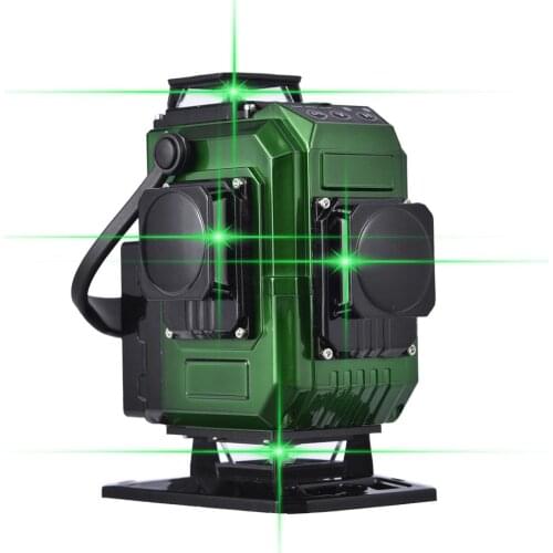 16 Line Green Light Level Infrared Strong Light Measuring Instrument With Remote Control,lifting Table 2pcs 8000 Ma Batteries