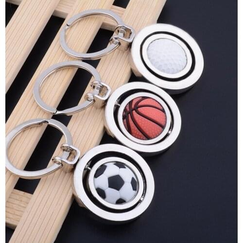 2018 Russia Fashion Men Women Jewelry football basketball soccer Golf ball keychain