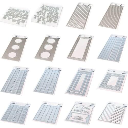 2021 AliliArts Metal Cutting Dies Slimline Panel diy Scrapbooking Photo Album Decorative Embossing PaperCard Crafts Die