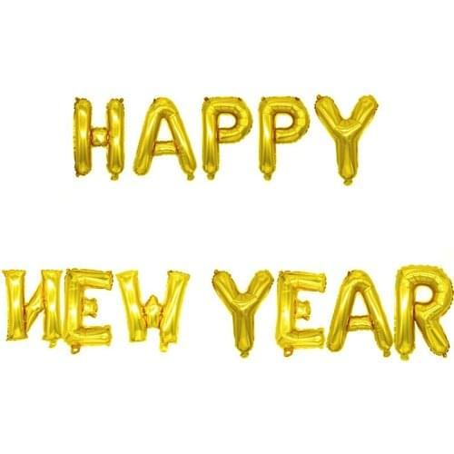 2021 Happy New Year Aluminum Foil Balloon For New Year Eve Decoration