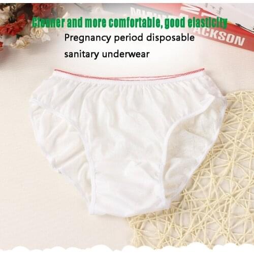 6 Pcs Disposable Cotton Underwear Hotel Sauna Foot Bath Beauty Travel Essential Supplies Travel Underwear Pregnant Briefs