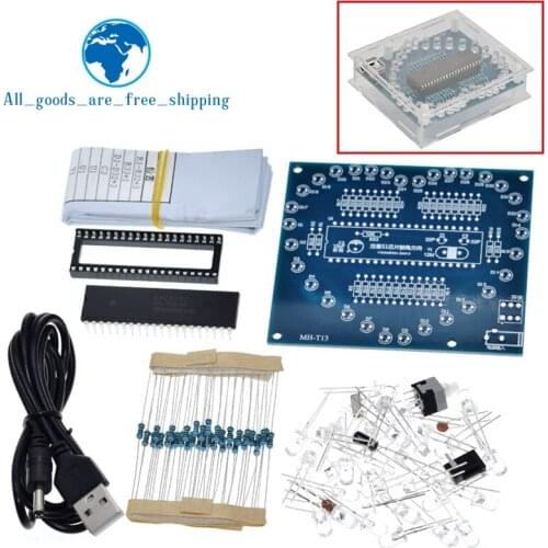 DIY Electronic Kit Heart Shape Colorful Glare LED RGB Module Love Water Light STC89C52 51 Single Chip Microcomputer For Arduino