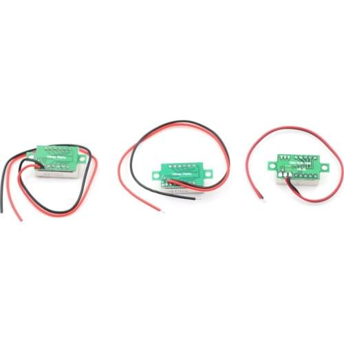 DIY Red Blue Green Digital LED Mini Display Module DC 2.7-32V Voltmeter Voltage Tester Panel Meter Gauge For Motorcycle Car