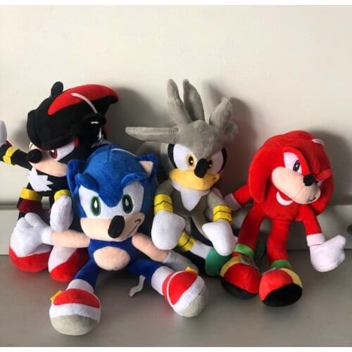 Hot Sale Sonic Plush Doll Toys Cotton Soft Sonic Movies Around Fashion New Lovely Stuffed Game Doll Toys For Kids Christmas Gift