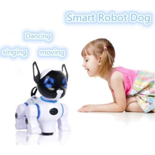 Intelligent RC Robot Dog Wireless Remote Control Smart Dog Electronic Pets Kid learning toy Move Speak Toy VS Electric Dinosaur