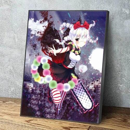 Canvas Pictures Japan Anime Cute Girl Home Decoration Red Skirt Paintings Poster HD Prints Wall Art Modular Living Room Framed