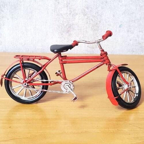 Decorations Bicycle-Model-Toys Collectible Die Cast Vehicles Access Ironwork Handicraft Antiquecar Decorations Gifts Kid Toys