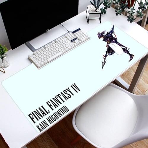 Fashion final fantasy Design Keyboard Mat Desk Durable Desktop Mousepad Rubber Gaming Large Size Mouse Pad For Office Computer