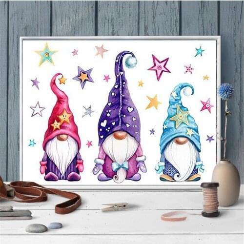 5D Diamond Painting Kits Poured Glue Full Round Square with AB Drill Embroidery Christmas Santa Claus Cartoon Home Decor