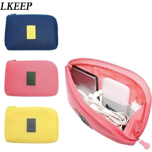 New Portable Travel Bag System Kit Case Digital Gadget Devices USB Cable Earphone Pen Packing Organizers Insert Bag