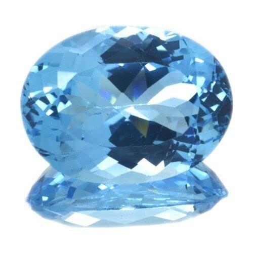 20,69 ct Blue Topaz Oval Cut