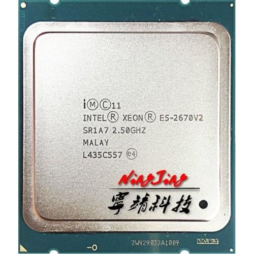 Intel Xeon E5-2670v2 E5 2670v2 E5 2670 v2 2.5 GHz Ten-Core Twenty-Thread CPU Processor 25M 115W LGA 2011