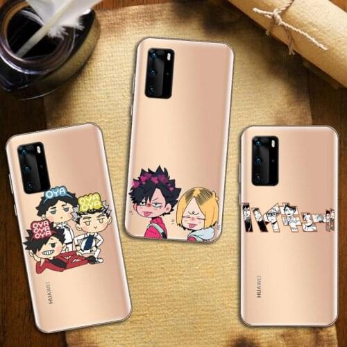 Oya Haikyuu Cute Japan Anime Phone Case Transparent for Huawei honor nova c x 7 8 3 4 9 65g se v t play pro lite