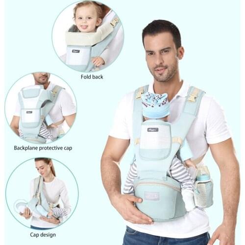 Baby Carrier Infant Hip seat Carrier Kangaroo Sling Front Facing Backpacks for Baby Travel Activity Gear