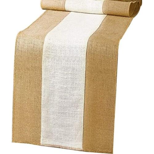 Linen Tablecloths Retro Table Cover Both Sides Lace Hollow Table Runner Home Party Christmas Wedding Decorations