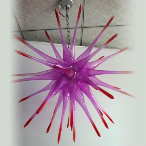 Modern Crystal Murano Glass Pendant Lamps Customized Colored for Hotel Lobby Decor