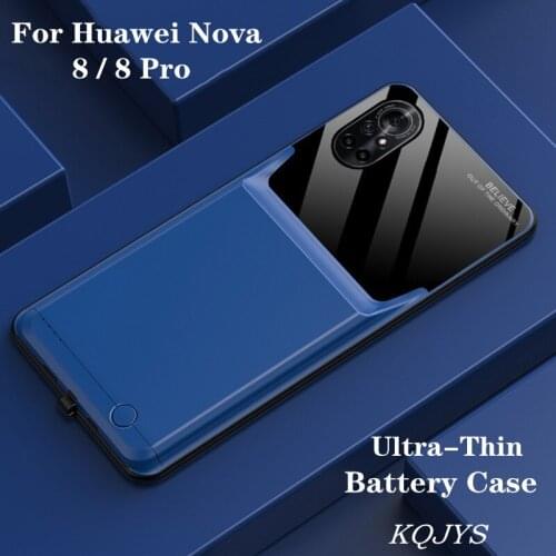 KQJYS 6000mAh Power Bank Phone Battery Charger Cases For Huawei Nova 8 Pro Battery Case Charging Cover Case For Huawei Nova 8
