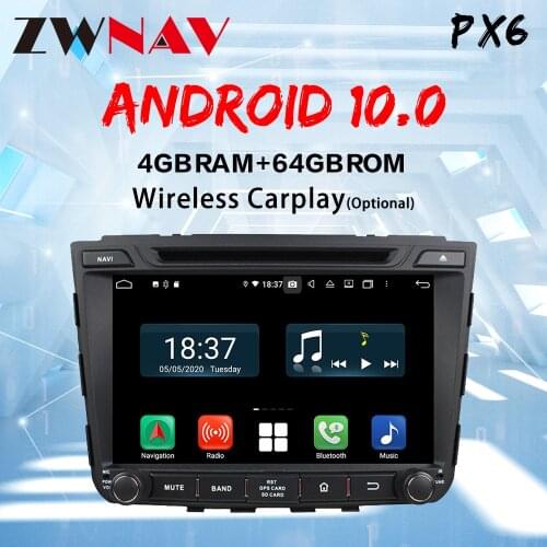 ZWNAV IPS Android 10 Car DVD For Hyundai Creta IX25 2014-2018 2DIN DVD Radio Navigation option 4G64G DSP px6 carpaly