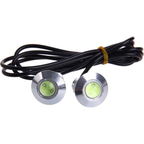 652F 1 Pair DC 12V 23mm Eagle Eye LED Daytime Running Light Car Auto Lamp Ice Blue