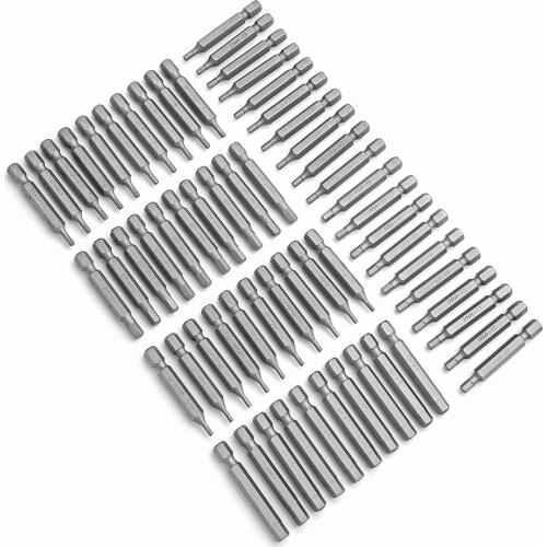 10pcs 1/4 Hex Shank H2 H2.5 H3 H4 H5 H6 Hex Screwdriver Bit Set 50mm Long Allen Key Bits For Home Repair Hand Tool