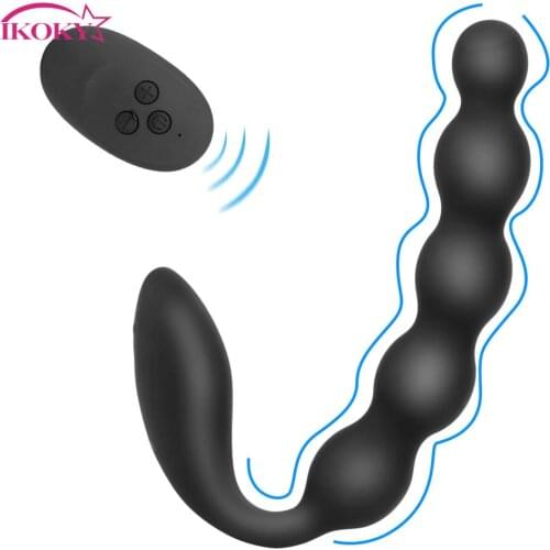 10 Speed Prostate Massager Wireless Remote Control For Men Women Anal Beads Vibrators Dildo Vibrators Adult Products