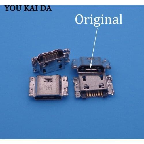 100pcs/lot Micro USB Charging Port Jack Connector For Samsung J5 SM-J500 J1 SM-J100 J100 J500 J5008 J500F J7 J700 J700F J7008