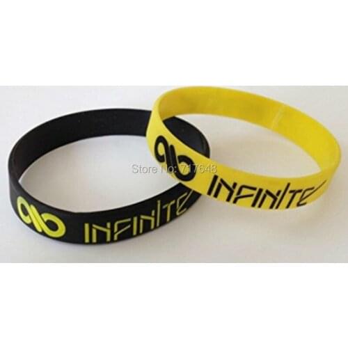 200pcs INFINITE wristband silicone bracelets rubber cuff wrist bands bangle free shipping by FEDEX