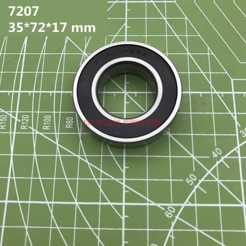 2021 Axk Abec-7 7207 7207c 2rz Hq1 P4 Db A 35*72*17 Mm Sealed Angular Contact Bearings Speed Spindle Cnc Si3n4 Ceramic Ball