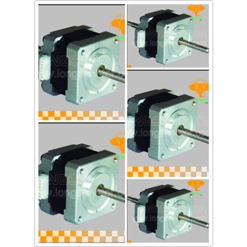 5pcs 16HSL Linear Stepper Motor with 12V,0.01Step with 100mm Stroke for CNC DC MOTOR- longs motor