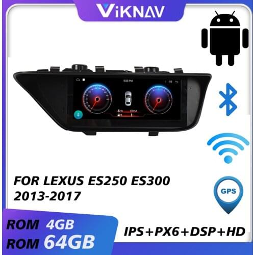 Car gps navigation multimedia video player for lexus es250 es300 2013-2017 android auto radio car audio tape recorder hd screen
